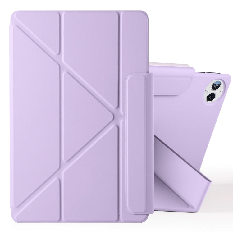 For Huawei MatePad Pro 12.2 2024 Fixed Buckle Magnetic Deformation Leather Tablet Case(Purple) - Huawei by PMC TechLife | Online Shopping South Africa | PMC TechLife | Buy Now Pay Later Mobicred