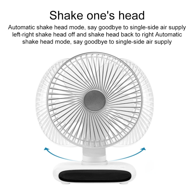 N702 Smart Digital Display Desktop Oscillating Fan(White) - Electric Fans by PMC TechLife | Online Shopping South Africa | PMC TechLife | Buy Now Pay Later Mobicred