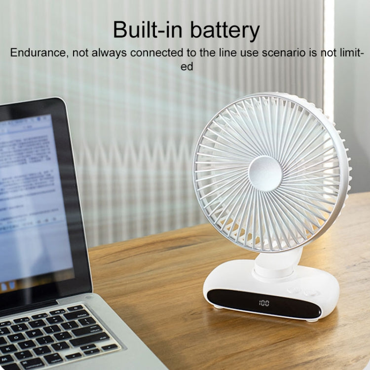 N702 Smart Digital Display Desktop Oscillating Fan(White) - Electric Fans by PMC TechLife | Online Shopping South Africa | PMC TechLife | Buy Now Pay Later Mobicred