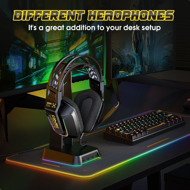 ONIKUMA X13 RGB Colorful Lighting Wired Gaming Headset with Microphone, Length:2.2m(Black) - free shipping - PMC Jewellery - Order now!