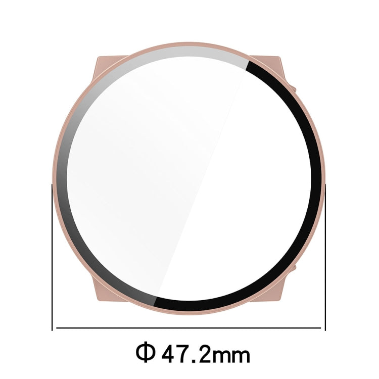 For Suunto Race S PC + Tempered Glass Film Integrated Watch Protective Case(Ivory White) - Watch Case by PMC TechLife | Online Shopping South Africa | PMC TechLife | Buy Now Pay Later Mobicred