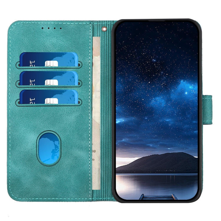 For Google Pixel 9 Pro XL YX0080 Grid Butterfly Embossed Pattern Flip Leather Phone Case with Lanyard(Light Blue) - Google Cases by PMC TechLife | Online Shopping South Africa | PMC TechLife | Buy Now Pay Later Mobicred