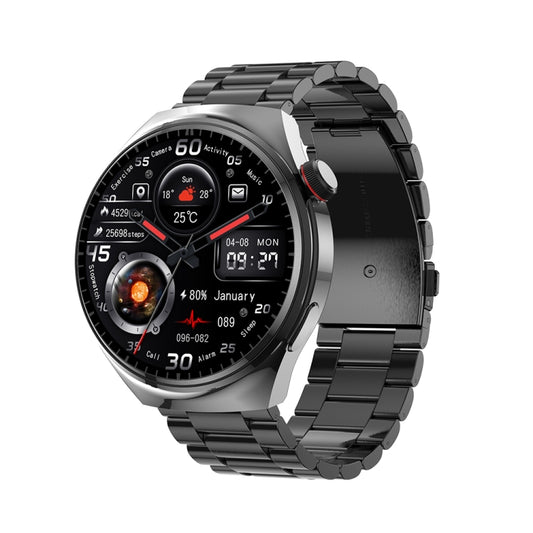 LEMFO LF38 1.6 inch IPS Screen Steel Strap Smart Watch Supports Blood Oxygen Monitoring(Black) - Smart Watches by LEMFO | Online Shopping South Africa | PMC Jewellery | Buy Now Pay Later Mobicred