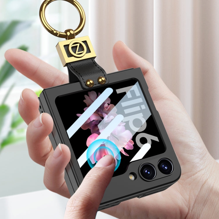 For Samsung Galaxy Z Flip6 / Flip7 FE GKK Integrated Ultra-thin Phone Case with Z Ring Holder(Green) - free shipping - PMC Jewellery - Order now!