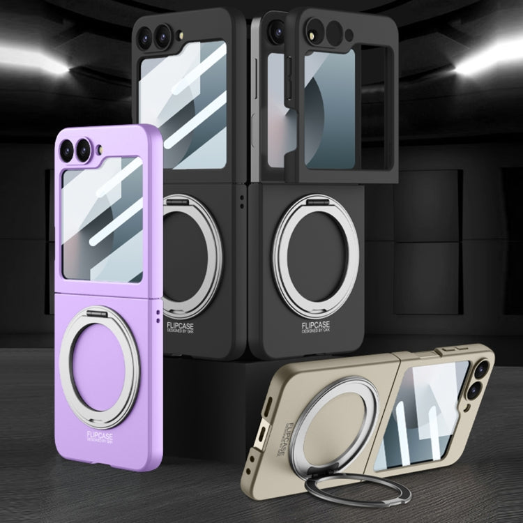 For Samsung Galaxy Z Flip6 / Flip7 FE GKK Integrated Ultra-thin MagSafe Phone Case with Ring Holder(Silver) - free shipping - PMC Jewellery - Order now!