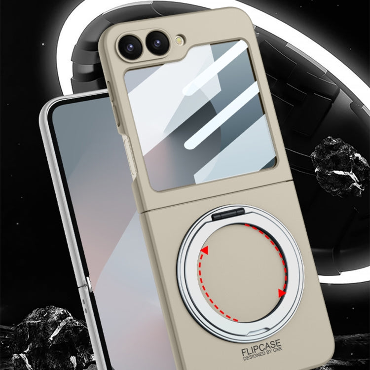 For Samsung Galaxy Z Flip6 / Flip7 FE GKK Integrated Ultra-thin MagSafe Phone Case with Ring Holder(Titanium Grey) - free shipping - PMC Jewellery - Order now!