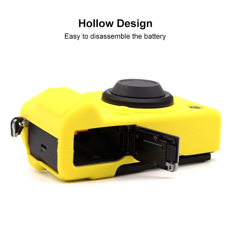 For FUJIFILM X-T5 Soft Silicone Protective Case(Yellow) - Protective Case by PMC TechLife | Online Shopping South Africa | PMC TechLife | Buy Now Pay Later Mobicred