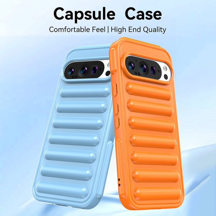 For Google Pixel 9 Capsule Series Candy Color TPU Phone Case(Transparent Grey) - Google Cases by PMC TechLife | Online Shopping South Africa | PMC TechLife | Buy Now Pay Later Mobicred