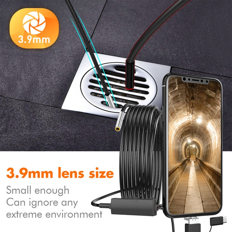 inskam107 3.9mm 3 In 1 HD Waterproof Industry Digital Endoscope Inspection Camera, Length:1m Hard Cable -  by PMC Jewellery | Online Shopping South Africa | PMC Jewellery | Buy Now Pay Later Mobicred