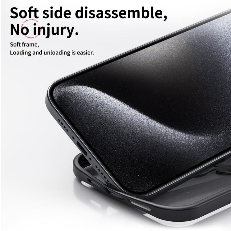 For iPhone 16 Pro Double Ring MagSafe Magnetic Holder Phone Case(Matte Black) - iPhone 16 Pro Cases by PMC TechLife | Online Shopping South Africa | PMC TechLife | Buy Now Pay Later Mobicred