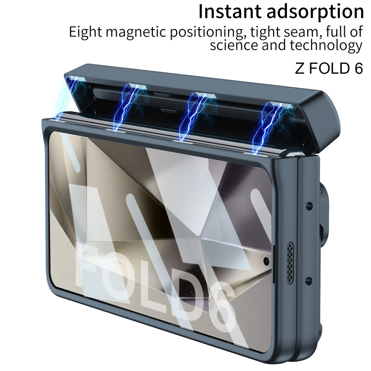 For Samsung Galaxy Z Fold6 GKK Integrated Folding Alloy Shell PC Phone Case with Pen Box, Not Included Pen(Black) - Galaxy Z Fold6 5G Cases by GKK | Online Shopping South Africa | PMC Jewellery | Buy Now Pay Later Mobicred