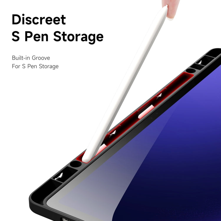 For Samsung Galaxy Tab S10+ DUX DUCIS Magi Series Smart Leather Tablet Case(Black) - Tab S10+ Cases by DUX DUCIS | Online Shopping South Africa | PMC Jewellery | Buy Now Pay Later Mobicred