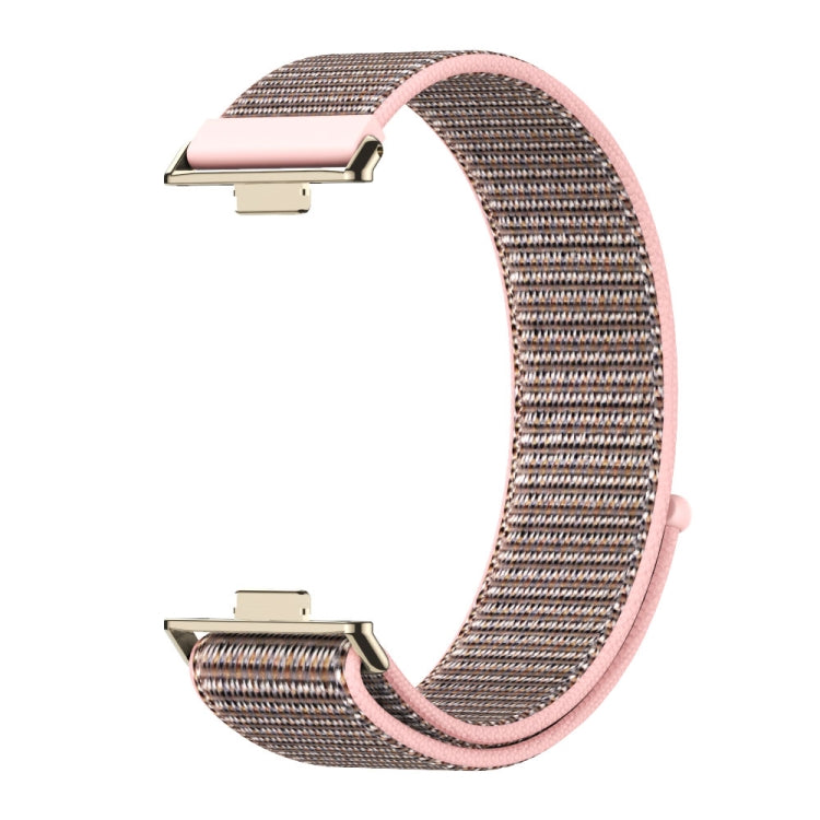For Huawei Watch Fit3 MIJOBS Breathable Nylon Loop Watch Band(Pink Sand Light Gold) - free shipping - PMc TechLife - Order now!