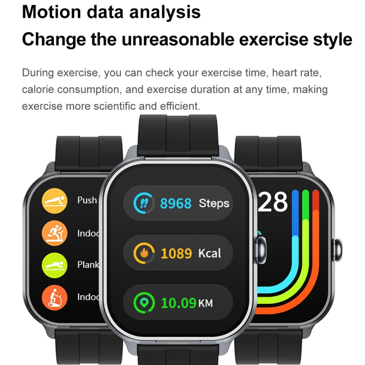 D8 Pro 2.01 inch 2 in 1 Bluetooth Earphone Steel Strap Smart Watch, Support NFC with Cover(Space Grey) - Smart Watches by PMC TechLife | Online Shopping South Africa | PMC TechLife | Buy Now Pay Later Mobicred