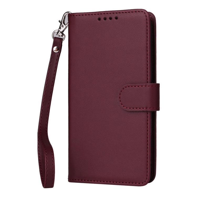 For Samsung Galaxy S24 FE 5G BETOPNICE BN-005 2 in 1 Detachable Imitate Genuine Leather Phone Case(Wine Red) - Galaxy S24 FE 5G Cases by BETOPNICE | Online Shopping South Africa | PMC Jewellery | Buy Now Pay Later Mobicred