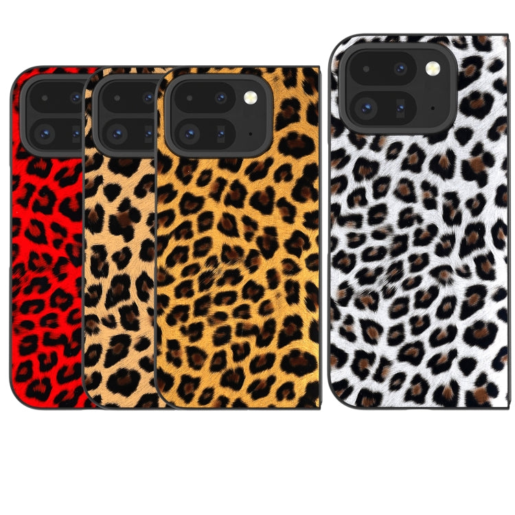 For Google Pixel 9 Pro Fold Black Frame Leopard Full Coverage Phone Case(Leopard Print) - Google Cases by PMC TechLife | Online Shopping South Africa | PMC TechLife | Buy Now Pay Later Mobicred