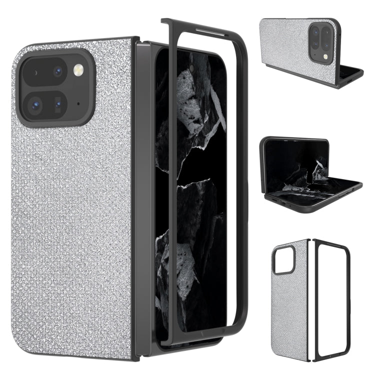 For Google Pixel 9 Pro Fold Diamond Frame Edge Full Coverage Phone Case(Jewel Silver) - Google Cases by PMC TechLife | Online Shopping South Africa | PMC TechLife | Buy Now Pay Later Mobicred
