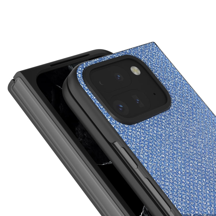 For Google Pixel 9 Pro Fold Diamond Frame Edge Full Coverage Phone Case(Sapphire Blue) - Google Cases by PMC Jewellery | Online Shopping South Africa | PMC Jewellery | Buy Now Pay Later Mobicred