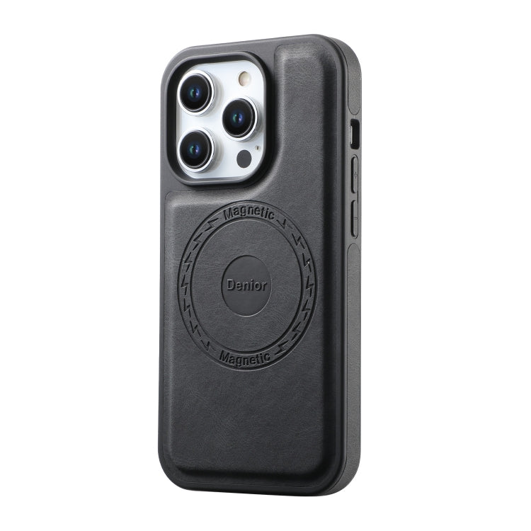 For iPhone 16 Denior A13 Skin Feel MagSafe Phone Case(Black) - iPhone 16 Cases by Denior | Online Shopping South Africa | PMC Jewellery | Buy Now Pay Later Mobicred