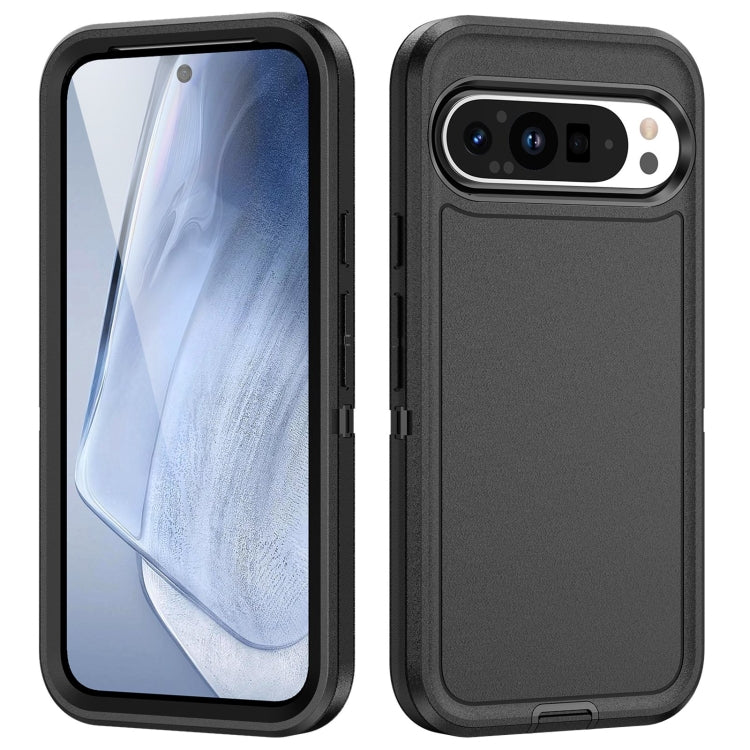 For Google Pixel 9 Pro Life Waterproof Rugged PC + Silicone Phone Case(Black) - Google Cases by PMC TechLife | Online Shopping South Africa | PMC TechLife | Buy Now Pay Later Mobicred