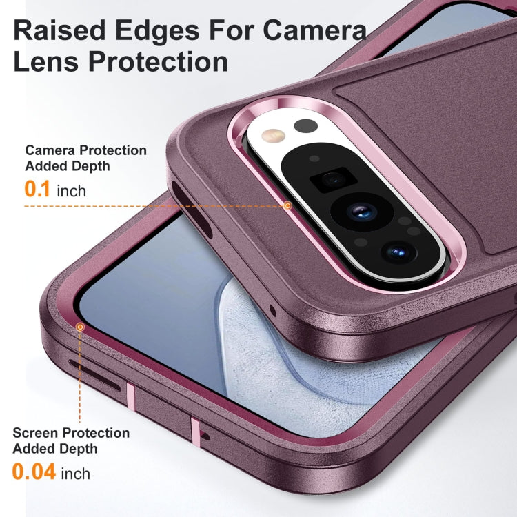 For Google Pixel 9 Pro Life Waterproof Rugged PC + Silicone Phone Case(Purple + Pink) - Google Cases by PMC TechLife | Online Shopping South Africa | PMC TechLife | Buy Now Pay Later Mobicred