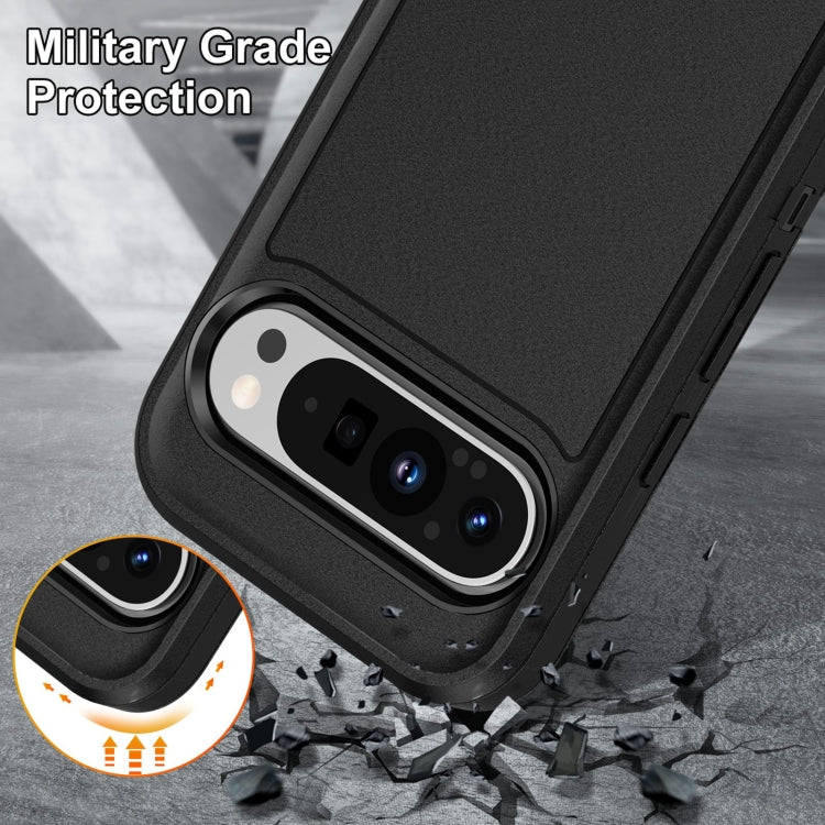 For Google Pixel 9 Life Waterproof Rugged PC + Silicone Phone Case(Black) - Google Cases by PMC TechLife | Online Shopping South Africa | PMC TechLife | Buy Now Pay Later Mobicred