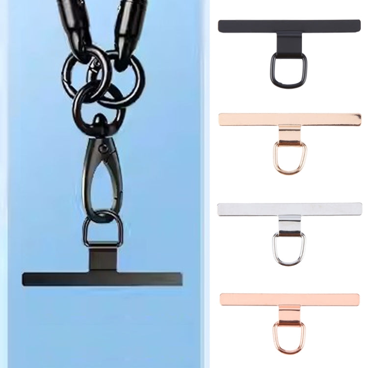 T-shape Metal Mobile Phone Lanyard Fixing Gasket(Rose Gold) - free shipping - PMc TechLife - Order now!