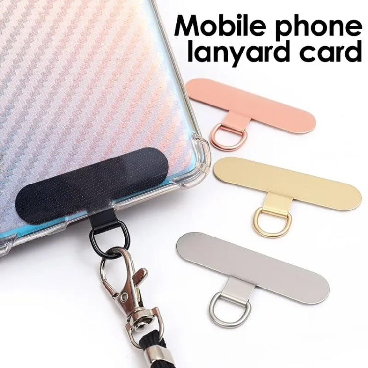 Oval Metal Mobile Phone Lanyard Fixing Gasket(Silver) - free shipping - PMc TechLife - Order now!