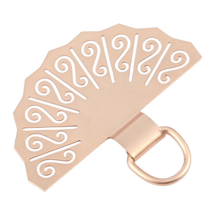 Fan-shaped Metal Mobile Phone Lanyard Fixing Gasket(Gold) - free shipping - PMc TechLife - Order now!