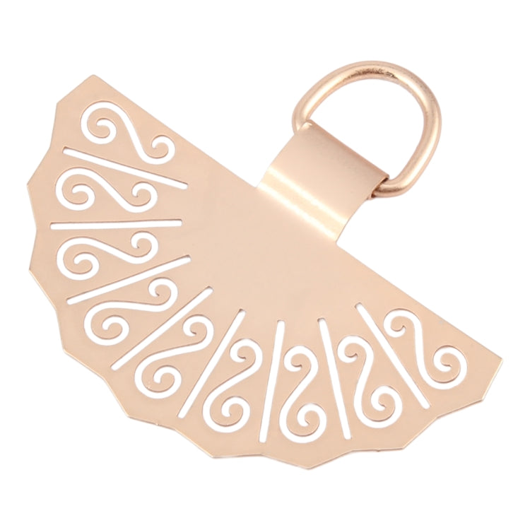 Fan-shaped Metal Mobile Phone Lanyard Fixing Gasket(Gold) - free shipping - PMc TechLife - Order now!