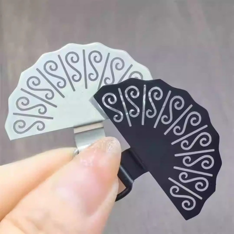 Fan-shaped Metal Mobile Phone Lanyard Fixing Gasket(Silver) - free shipping - PMc TechLife - Order now!