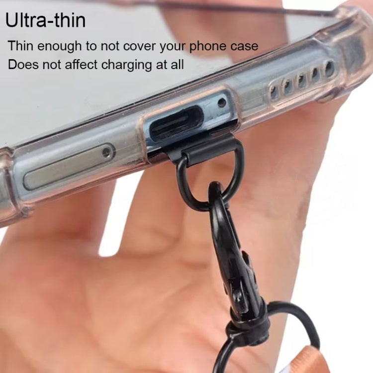 Four-leaf Metal Mobile Phone Lanyard Fixing Gasket(Silver) - free shipping - PMc TechLife - Order now!
