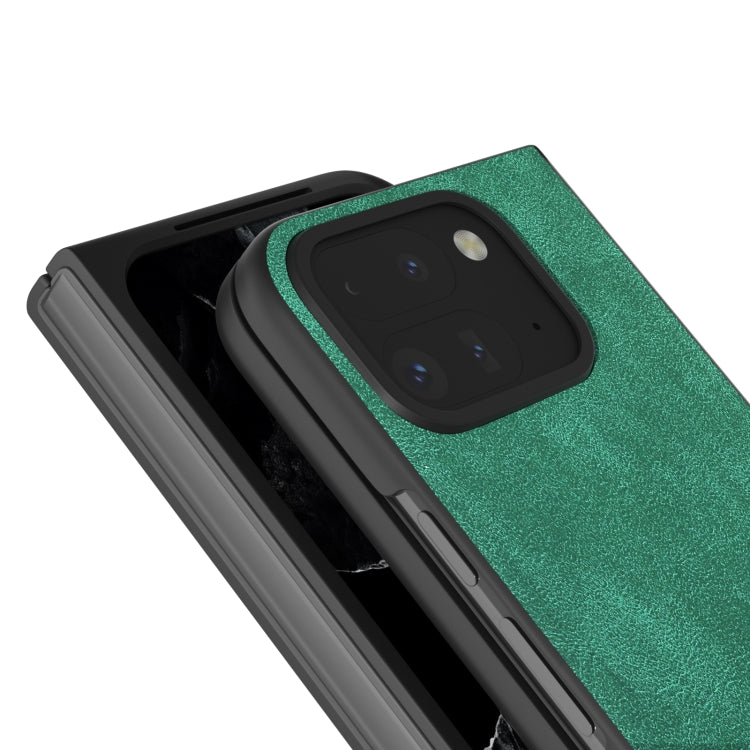 For Google Pixel 9 Pro Fold Black Frame PU Leather Full Coverage Phone Case(Green) - free shipping - PMC TechLife - Order now!