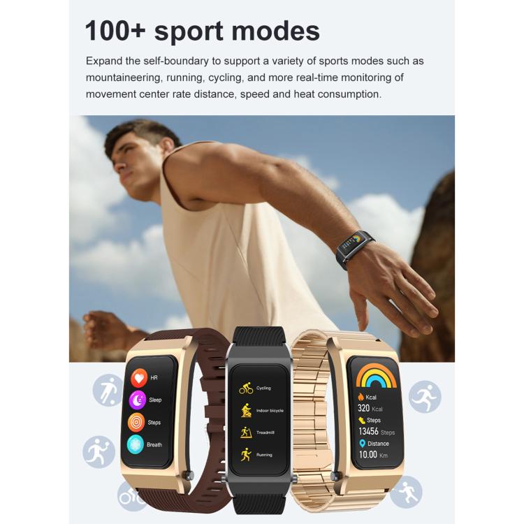 B7 Pro 1.5 inch 2 in 1 Bluetooth Earphone Silicone Strap Smart Watch, Support Heart Rate / Sleep Monitoring(Black) - free shipping - PMC TechLife - Order now!