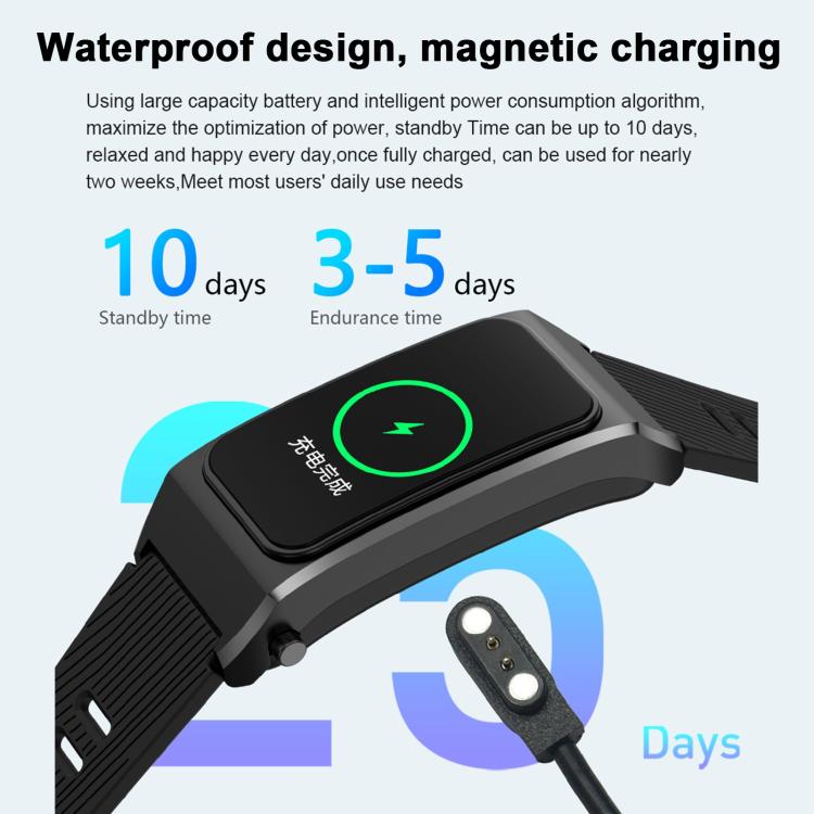 B7 Pro 1.5 inch 2 in 1 Bluetooth Earphone Silicone Strap Smart Watch, Support Heart Rate / Sleep Monitoring(Black) - free shipping - PMC TechLife - Order now!