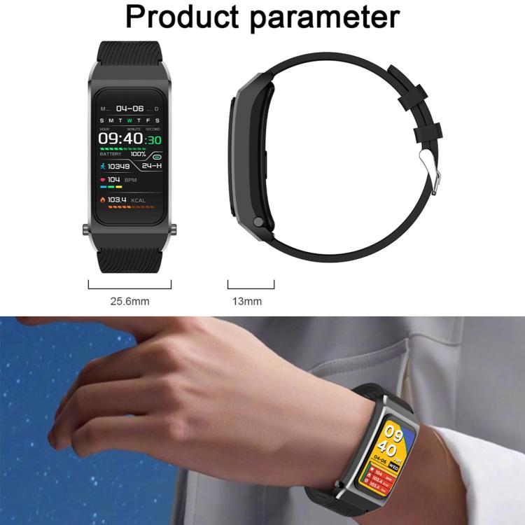 B7 Pro 1.5 inch 2 in 1 Bluetooth Earphone Silicone Strap Smart Watch, Support Heart Rate / Sleep Monitoring(Black) - free shipping - PMC TechLife - Order now!