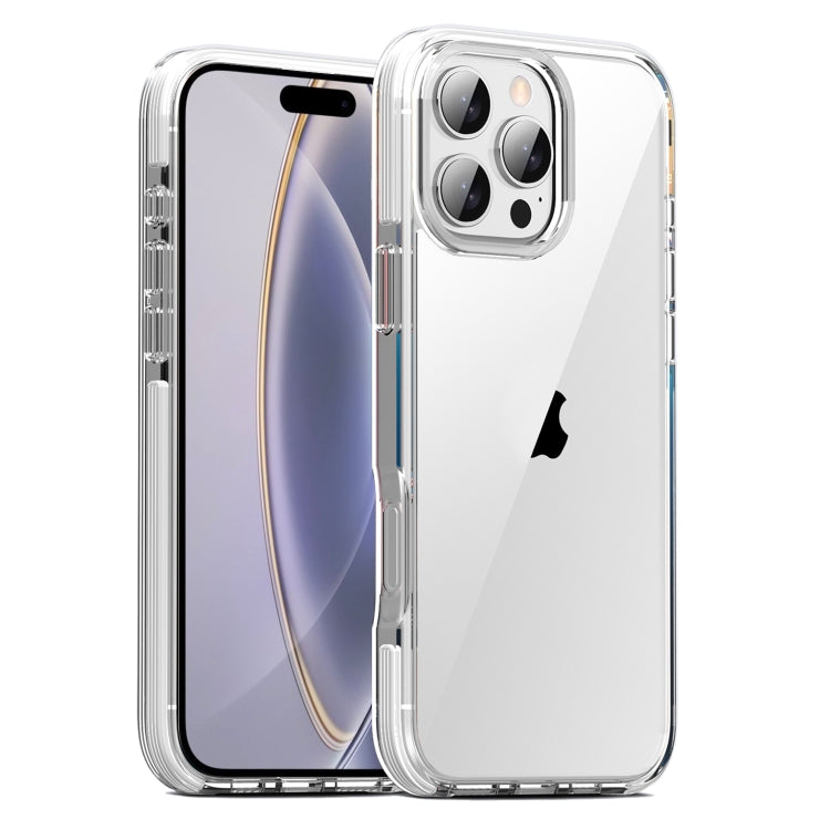 For iPhone 16 Pro TPE Airbag TPU+ PC Full Coverage Phone Case(White) - iPhone 16 Pro Cases by PMC Jewellery | Online Shopping South Africa | PMC Jewellery | Buy Now Pay Later Mobicred