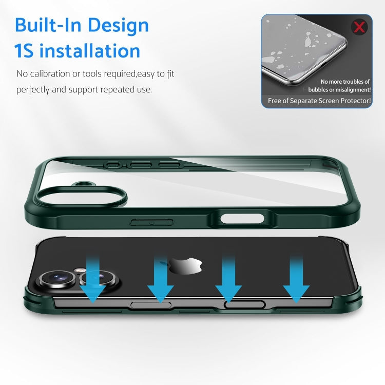 For iPhone 16 Plus Double-sided Plastic Glass Phone Protective Case(Red) - iPhone 16 Plus Cases by PMC TechLife | Online Shopping South Africa | PMC TechLife | Buy Now Pay Later Mobicred