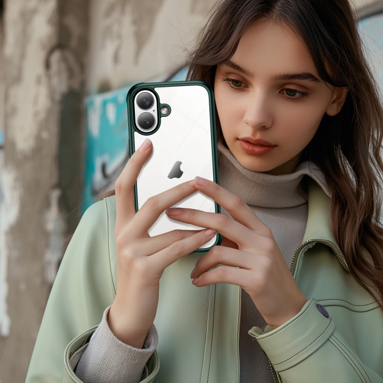 For iPhone 16 Pro Double-sided Plastic Glass Phone Protective Case(Dark Green) - iPhone 16 Pro Cases by PMC TechLife | Online Shopping South Africa | PMC TechLife | Buy Now Pay Later Mobicred