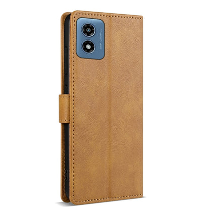 For Motorola Moto G Play 2024 N.BEKUS CSJ-P1 Solid Color Leather Phone Case(Brown) - Motorola Cases by N.BEKUS | Online Shopping South Africa | PMC Jewellery | Buy Now Pay Later Mobicred