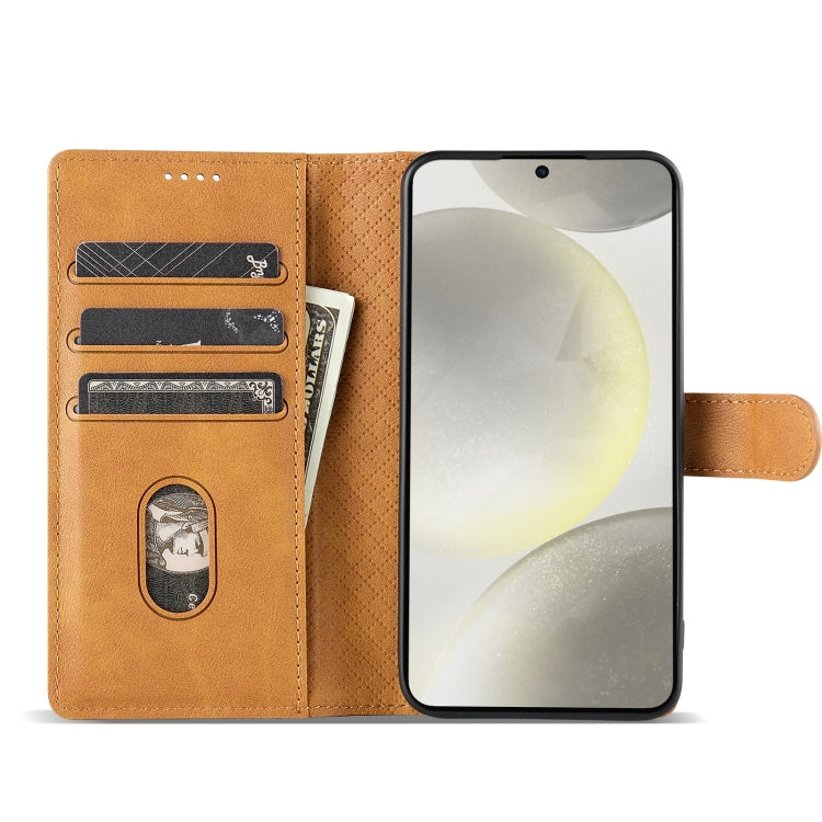 For OPPO Reno11 F 5G N.BEKUS CSJ-P1 Solid Color Leather Phone Case(Brown) - OPPO Cases by N.BEKUS | Online Shopping South Africa | PMC Jewellery | Buy Now Pay Later Mobicred