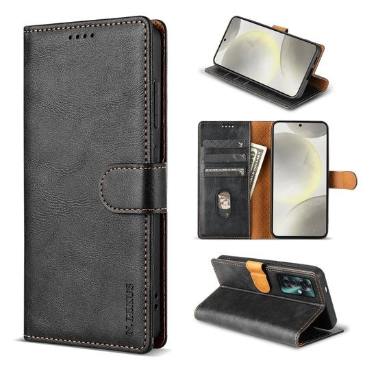 For OPPO Reno11 F 5G N.BEKUS CSJ-P1 Solid Color Leather Phone Case(Black) - OPPO Cases by N.BEKUS | Online Shopping South Africa | PMC Jewellery | Buy Now Pay Later Mobicred