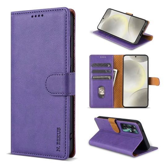 For OPPO Reno11 F 5G N.BEKUS CSJ-P1 Solid Color Leather Phone Case(Purple) - Reno11 F Cases by N.BEKUS | Online Shopping South Africa | PMC Jewellery | Buy Now Pay Later Mobicred