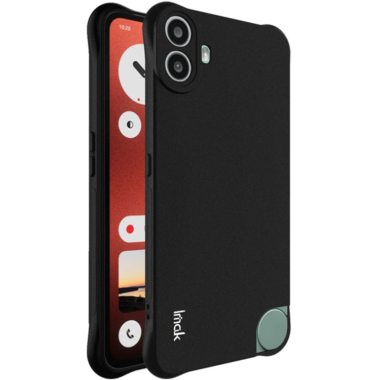 For Nothing CMF Phone 1 imak Shockproof Airbag TPU Phone Case(Matte Black) - More Brand by imak | Online Shopping South Africa | PMC Jewellery | Buy Now Pay Later Mobicred