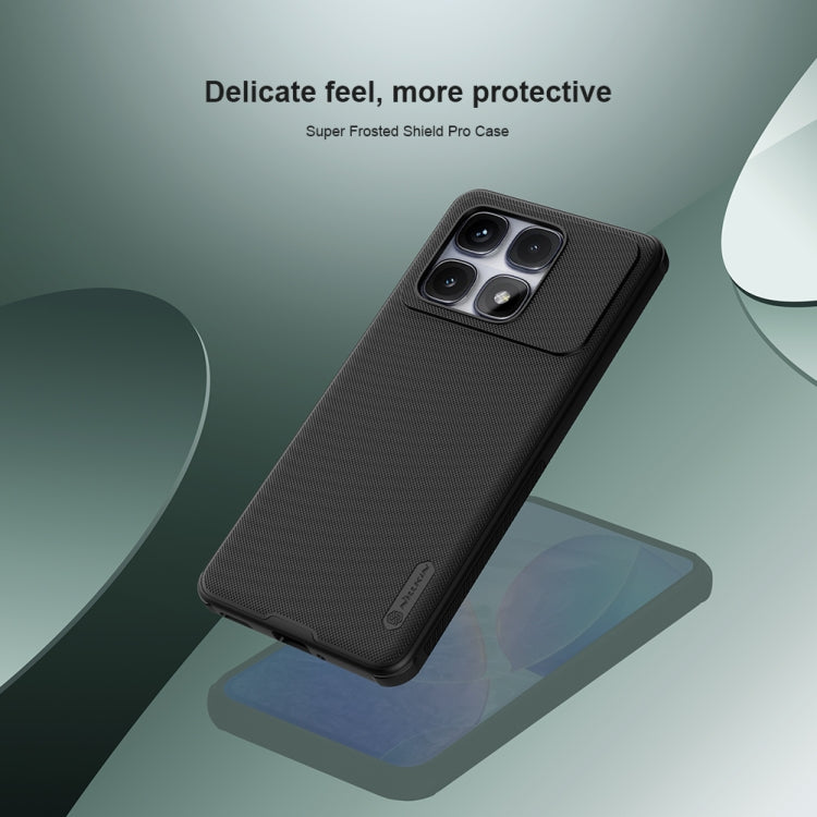 For Redmi K70 Ultra NILLKIN Frosted Shield Pro PC + TPU Phone Case(Black) - Xiaomi Cases by NILLKIN | Online Shopping South Africa | PMC Jewellery | Buy Now Pay Later Mobicred