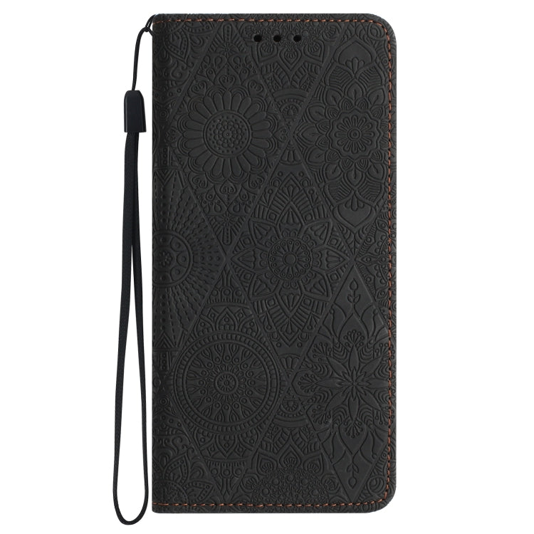 For Google Pixel 9 / 9 Pro Ethnic Embossed Adsorption Leather Phone Case(Black) - Google Cases by PMC Jewellery | Online Shopping South Africa | PMC Jewellery | Buy Now Pay Later Mobicred