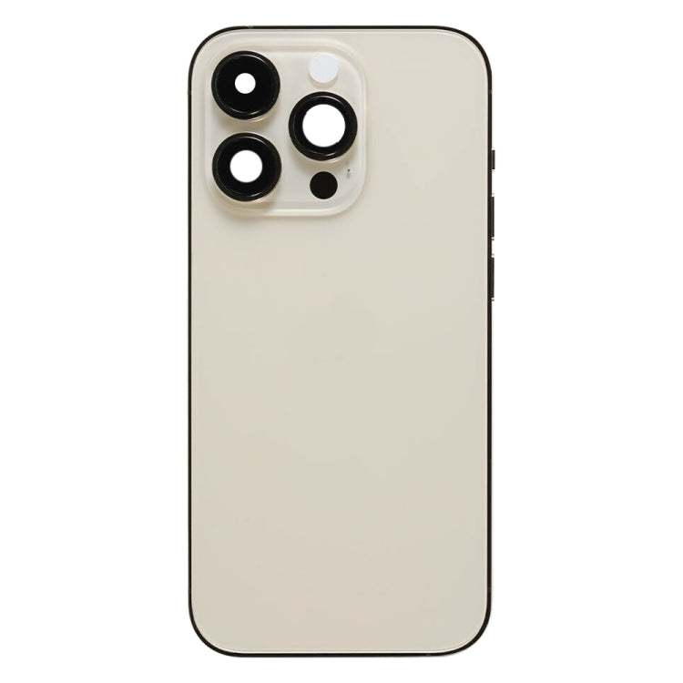 For iPhone 14 Pro Battery Back Cover with Power + Volume Flex Cable + Wireless Charging Module, Version:US Version(Gold) - free shipping - PMC Jewellery - Order now!