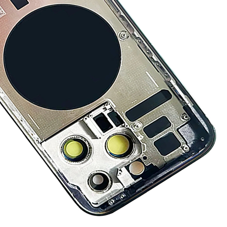 For iPhone 14 Pro Battery Back Cover with Side Keys & Card Tray, Version:China Version(Black) - free shipping - PMC Jewellery - Order now!