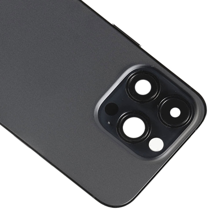 For iPhone 14 Pro Max Battery Back Cover with Side Keys & Card Tray, Version:US Version(Black) - Back Cover by PMC Jewellery | Online Shopping South Africa | PMC Jewellery | Buy Now Pay Later Mobicred