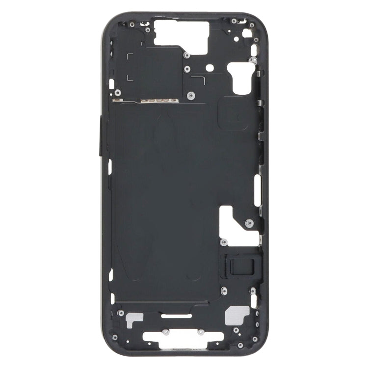 For iPhone 15 Middle Frame Bezel Plate with Side Keys + Card Tray, Version:CE EU Version(Black) - LCD Related Parts by PMC Jewellery | Online Shopping South Africa | PMC Jewellery | Buy Now Pay Later Mobicred